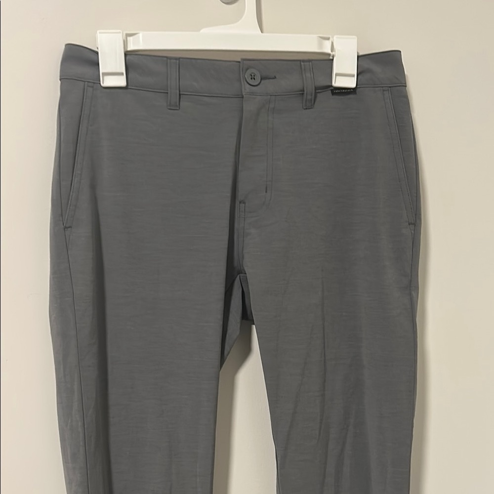Travis Matthew Gray Golf Chino Pants Lightweight Size 30 x 30